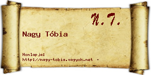 Nagy Tóbia névjegykártya